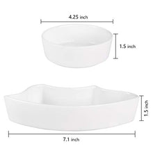 Load image into Gallery viewer, Yarlung 10 Inch Ceramic Divided Serving Dishes with Bamboo Platter, Relish Tray 6 Removable Bowls for Condiment, Appetizer, Chips, Dip, Nuts, Fruits, Veggies, Candy, Snacks