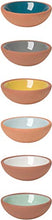 Load image into Gallery viewer, Now Designs Terracotta Pinch Bowls, Set of 6, Multicolor(5046001)