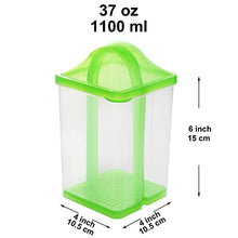 Load image into Gallery viewer, Youngever 2 Pack Pickle Container with Strainer, Plastic Pickle Holder with Strainer, Pickle Keeper with Lid