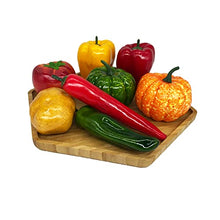 Load image into Gallery viewer, Bamboo Serving Trays Bread Plates Cheese Board/Charcuterie Platter 16.8"x12" Includes Two Hexagon One Square