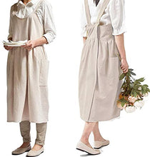 Load image into Gallery viewer, Cotton and Linen apron Tiny woman Kitchen Apron Cooking Waist Home Fashion Apron