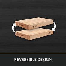 Load image into Gallery viewer, John Boos Block RA01 Maple Wood Edge Grain Reversible Cutting Board, 18 Inches x 12 Inches x 2.25 Inches