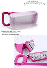 Load image into Gallery viewer, Tenta Kitchen 4 Piece Cheese Grater Set with Container - Zester Parmesan Cheese Shredder Vegetable Slicer Cheese Graters - Fine and Coarse Metal Hand Cheese Grater Adjustable Hard Cheese Slicer (4 in 1,Red)