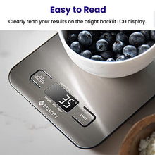 Load image into Gallery viewer, Etekcity Food Kitchen Scale, Digital Grams and Ounces for Weight Loss, Baking, Cooking, Keto and Meal Prep, Small, 304 Stainless Steel