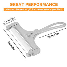 Load image into Gallery viewer, Provone Stainless Steel Adjustable Wire Cheese Slicer Cheese Cutter for Soft, Semi-Hard, Hard Cheeses Kitchen Cooking Tool (Adjustable Cheese Slicer)