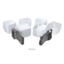 Load image into Gallery viewer, Mozaik 96-Piece Premium Plastic Tasting Set for Appetizers & Desserts