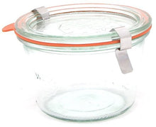 Load image into Gallery viewer, Weck 741 .25 Liter Mold Jars - 6 In A Set, With Lids, 6 Rings & 12 Clamps