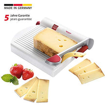 Load image into Gallery viewer, Westmark Germany Multipurpose Stainless Steel Cheese and Food Slicer with Board and Adjustable Thickness Dial (White)