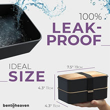 Load image into Gallery viewer, Premium Bento Lunch Box in 8 Modern Colors, 2 Compartments, Leak-proof, Includes Sauce Container, Divider, Cutlery & Chopsticks, 40oz Japanese Bento Box for Adults & Kids, Microwave-& Dishwasher-safe