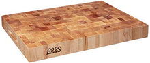 Load image into Gallery viewer, John Boos Reversible End Grain Maple Chopping Block, 20 by 15 by 2.25-Inch