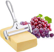 Load image into Gallery viewer, Provone Stainless Steel Adjustable Wire Cheese Slicer Cheese Cutter for Soft, Semi-Hard, Hard Cheeses Kitchen Cooking Tool (Adjustable Cheese Slicer)
