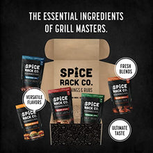 Load image into Gallery viewer, BBQ Spices And Rubs Gift Set - Spice Rack Co BBQ Rubs And Spices Gift Set, Grilling Smoker Spices And Rubs Gift Set Of 5 Meat Rubs For Smoking, Gifts For Meat Smokers & BBQ Gifts For Men & Women (5pk)