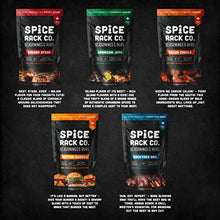 Load image into Gallery viewer, BBQ Spices And Rubs Gift Set - Spice Rack Co BBQ Rubs And Spices Gift Set, Grilling Smoker Spices And Rubs Gift Set Of 5 Meat Rubs For Smoking, Gifts For Meat Smokers & BBQ Gifts For Men & Women (5pk)