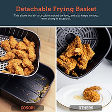 Load image into Gallery viewer, COSORI Air Fryer 5.8QT Oil Free XL Electric Hot Air Fryers Oven, Programmable 11-in-1 Cooker with Preheat & Shake Reminder, Equipped Digital Touchscreen and Nonstick Basket, 100 Recipes,