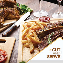 Load image into Gallery viewer, Bamboo Cutting Board Set of 4 - Kitchen Chopping Boards with Juice Groove for Meat, Cheese and Vegetables - Large Natural Wood Butcher Block, Cheese Board & Charcuterie Board