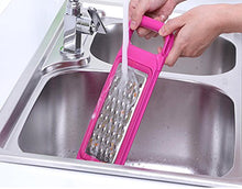 Load image into Gallery viewer, Tenta Kitchen 4 Piece Cheese Grater Set with Container - Zester Parmesan Cheese Shredder Vegetable Slicer Cheese Graters - Fine and Coarse Metal Hand Cheese Grater Adjustable Hard Cheese Slicer (4 in 1,Red)