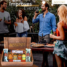 Load image into Gallery viewer, Salami & Gourmet Mustard Gift Set - Turducken, Kobe Beef, Wild Boar, Bison And Four Jars Of Gourmet Mustards - Meat Gift Baskets For Family Or Friends