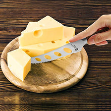 Load image into Gallery viewer, TUO Cheese Knife - Tomato Knife Fruit Knife 5.5" - Serrated Edge - German Steel Blade - Mutil-Use- Pakkawood Handle - Gift Box Included - Fiery Series