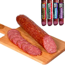 Load image into Gallery viewer, Gourmet Salami Sampler - Peppercorn, Chorizo, Hungarian, Summer Sausage, Salami Sticks For Charcuterie Boards, Gift Baskets, Premium Variety Sampler Salami Meat Snacks Box For Carnivores & Meat Lovers - Great Canadian Meat - Gluten Free