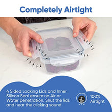 Load image into Gallery viewer, Food Storage Containers Set - Airtight Plastic Containers with Easy Snap Lids (16 Pack) - Leak Proof Kitchen & Pantry Organization - BPA-Free - 16 Chalkboard Labels & Marker - Chef's Path