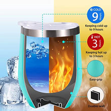 Load image into Gallery viewer, Birthday Gifts for Women,Gifts for Women Wine Gifts Ideas for Women, BFF, Best Friends,Sister,Daughter, Wife, Travel Tumbler Cup for Coffee, Wine with Lid and Coffee Spoon