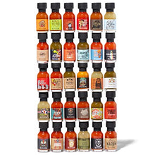 Load image into Gallery viewer, Thoughtfully Gifts, Master Hot Sauce Collection Gift Set, Flavors Include Garlic Herb, Cayenne Bacon, Apple Whiskey, Mango Habanero and More, Pack of 30