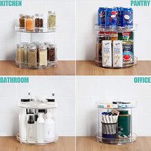 Load image into Gallery viewer, Homelove Turntable Lazy Susans Rack, 2-Tier Spice Spice Organizer Storage Rack Rotating for Kitchen Cabinet, Countertop, Bathroom, Makeup, Pantry