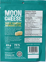 Load image into Gallery viewer, Moon Cheese Garlickin' Parmesan, 100% Parmesan Cheese, Low-Carb 2 Oz, Keto-Friendly, High Protein Snack Alternative to Protein Bars, Cookies, and Shakes, 57 Gram