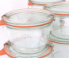Load image into Gallery viewer, Weck 741 .25 Liter Mold Jars - 6 In A Set, With Lids, 6 Rings & 12 Clamps