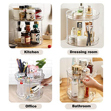Load image into Gallery viewer, Homelove Turntable Lazy Susans Rack, 2-Tier Spice Spice Organizer Storage Rack Rotating for Kitchen Cabinet, Countertop, Bathroom, Makeup, Pantry
