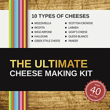 Load image into Gallery viewer, The Ultimate Cheese Making Kit | Make 10 Easy Vegetarian and Gluten-Free Cheeses For All Occasions | Fast, Fresh Homemade Cheese | Includes A Recipe Book and Ingredients, 32oz