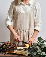 Load image into Gallery viewer, Cotton and Linen apron Tiny woman Kitchen Apron Cooking Waist Home Fashion Apron
