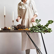 Load image into Gallery viewer, Cotton and Linen apron Tiny woman Kitchen Apron Cooking Waist Home Fashion Apron