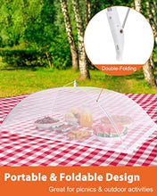 Load image into Gallery viewer, Anpro Food Cover, Food Tent, Pop-up Food Nets, Mesh Food Covers for Outside, Picnic Accessories, Reusable and Collapsible, 5 Pack (1 Extra Large-40 Inches, 4 Standard-17 Inches)