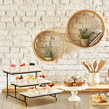 Load image into Gallery viewer, Yedio 3 Tier Rectangular Serving Platter, Porcelain 3 Tier Serving Tray for Fruit Dessert Display, Durable 3 Tier Serving Stand, Dishwasher Safe