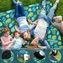 Load image into Gallery viewer, Picnic Blankets Extra Large, Waterproof Foldable Outdoor Beach Blanket Oversized 83x79” Sandproof, 3-Layer Picnic Mat for Camping, Hiking, Travel, Park, Concerts (Yellow Flowers)