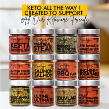Load image into Gallery viewer, A Spice Affair's The Keto Kit 2.0 12-Pack Spice Set — Fish, Seafood, Meat and Poultry, All Purpose Seasonings and Spices Sets — Spices Keto Seasoning Spice Kit
