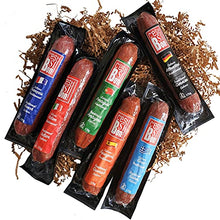 Load image into Gallery viewer, Carnivore Club 6-Pack Salami Sampler Taste of Europe - Comes in Premium Gift Tin Box - Meat Sampler Gourmet Food Gift Basket - Great with Crackers Cheese Wine - Ultimate Gift for Meat Lovers