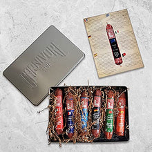 Load image into Gallery viewer, Carnivore Club 6-Pack Salami Sampler Taste of Europe - Comes in Premium Gift Tin Box - Meat Sampler Gourmet Food Gift Basket - Great with Crackers Cheese Wine - Ultimate Gift for Meat Lovers