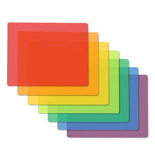 Load image into Gallery viewer, Flexible Plastic Cutting Board Mats, 7 Translucent Colors by Better Kitchen Products, Fotouzy BPA-Free, Non-Porous, and Dishwasher Safe, Set of 7

