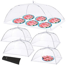 Load image into Gallery viewer, Anpro Food Cover, Food Tent, Pop-up Food Nets, Mesh Food Covers for Outside, Picnic Accessories, Reusable and Collapsible, 5 Pack (1 Extra Large-40 Inches, 4 Standard-17 Inches)
