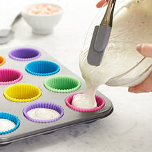 Load image into Gallery viewer, Amazon Basics Reusable Silicone Baking Cups, Muffin and Cupcake, Pack of 12
