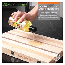 Load image into Gallery viewer, Cutting Board Oil (12oz) by CLARK&#39;S | Enriched with Lemon &amp; Orange Oils | Food Grade Mineral Oil |Butcher Block Oil &amp; Conditioner
