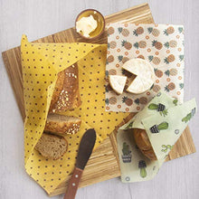 Load image into Gallery viewer, HUNNYBEEE Beeswax Reusable Food Wraps - (7 Packs) Beeswax Wrap Sustainable Products, Eco-Friendly Wax Wrap, Organization Storage Bags, Cheese Bee Wrappers Cling, Wax Paper for Food

