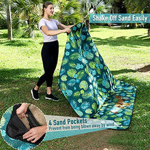 Load image into Gallery viewer, Picnic Blankets Extra Large, Waterproof Foldable Outdoor Beach Blanket Oversized 83x79” Sandproof, 3-Layer Picnic Mat for Camping, Hiking, Travel, Park, Concerts (Yellow Flowers)
