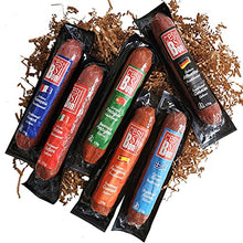 Load image into Gallery viewer, Carnivore Club 6-Pack Salami Sampler Taste of Europe - Comes in Premium Gift Tin Box - Meat Sampler Gourmet Food Gift Basket - Great with Crackers Cheese Wine - Ultimate Gift for Meat Lovers
