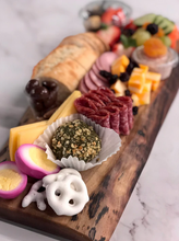 Load image into Gallery viewer, Artisanal wooden live-edge charcuterie board
