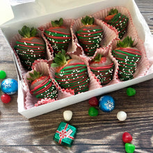 Load image into Gallery viewer, Merry &amp; Bright Chocolate Dipped Strawberries
